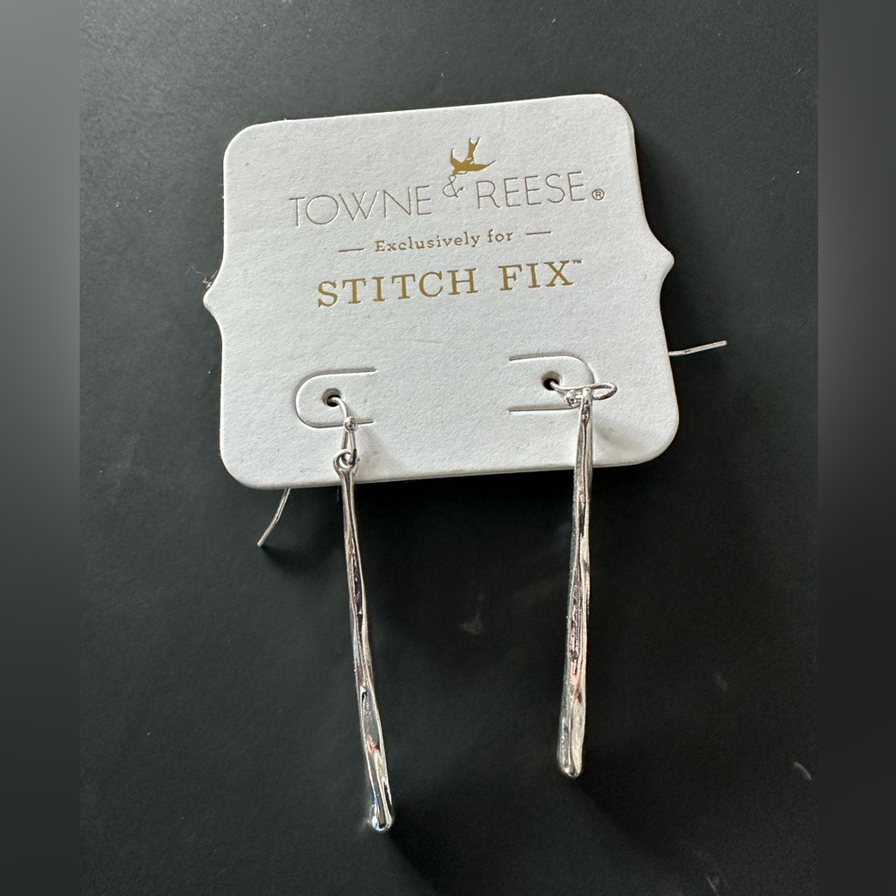 Town and Reese hanging silver earrings NWT